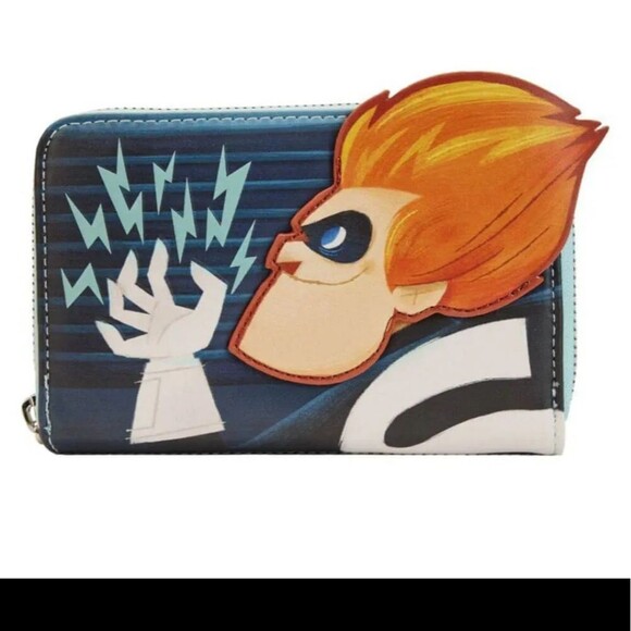 NWT-Loungefly/Disney’s Pixar Incredibles Syndrome zip around wallet - Picture 1 of 6